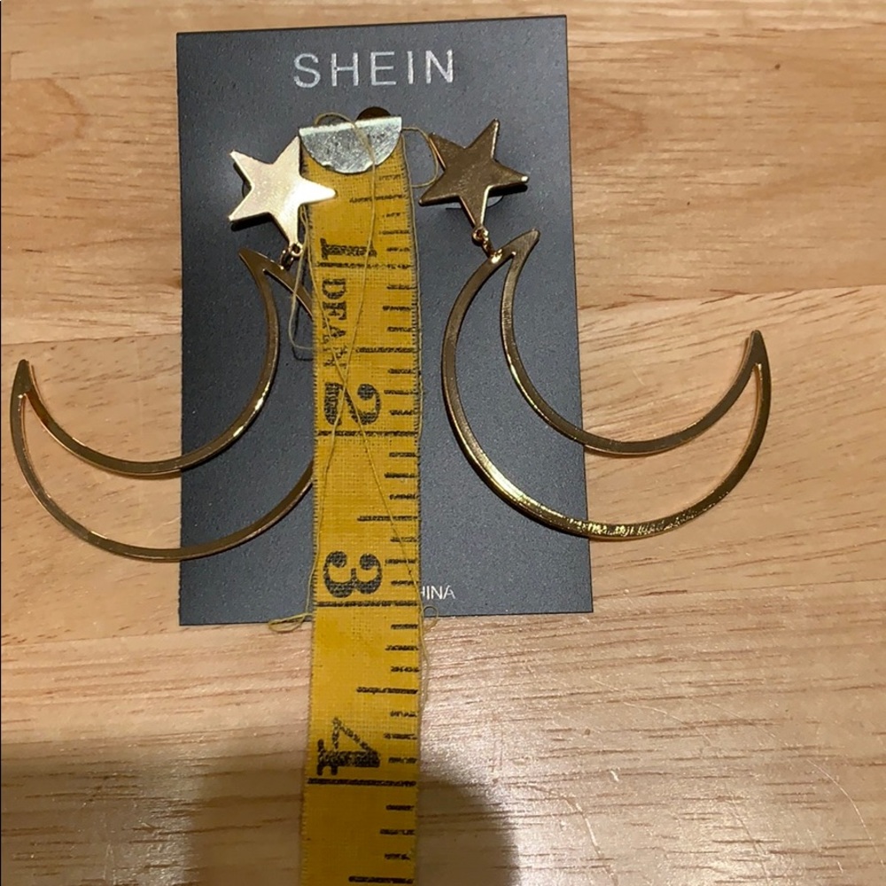 Star + moon earrings - Picture 2 of 3